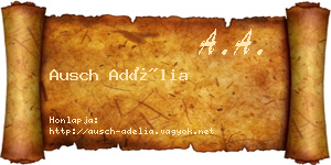 Ausch Adélia névjegykártya